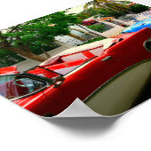 Kleinwagen in Kuba Poster (Ecke)