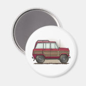 Kleinwagen mit vier Rädern Magnet (Vorderseite/Rückseite)