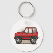 Kleinwagen mit vier Rädern Schlüsselanhänger (Vorderseite)