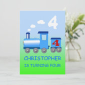 Kleinzug 4. Party Einladung (Stehend Vorderseite)