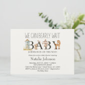 Kleinzügige Kinderzimmer Tiere Kinderdusche Einlad Einladung (Stehend Vorderseite)