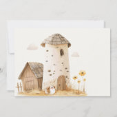 Kleinzügige Kinderzimmer Tiere Kinderdusche Einlad Einladung (Rückseite)