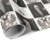 Klemens von Metternich und Wiener Kongress Geschenkpapier (Rolleneckpunkt)