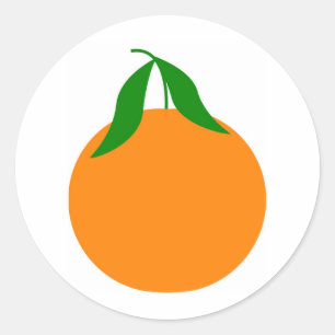 Klementinenentwurf Runder Aufkleber