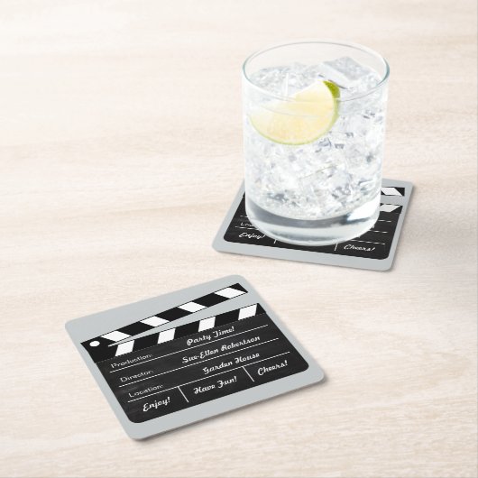 Klemmbrett (anpassbar) rechteckiger pappuntersetzer (Vor Ort)