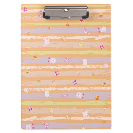 Klemmbrett – Baby Joy & Creatures Pastelltiere (Vorderseite)