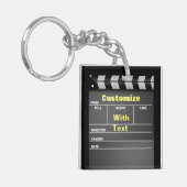 Klemmbrett (beidseitig) Acrylstoff-Schlüsselanhäng Schlüsselanhänger (Vorderseite links)