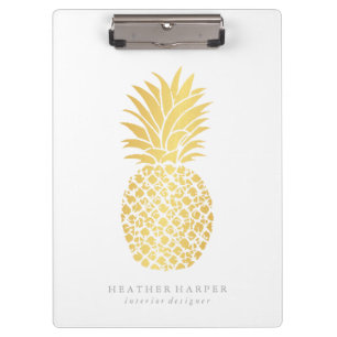 Klemmbrett - Goldananas