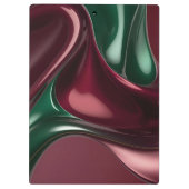 Klemmbrett im stilvollen Grafikdesign (Rückseite)