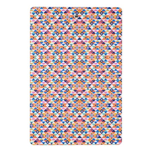 Klemmbrett mit lebendigem geometrischem Muster (Rückseite)
