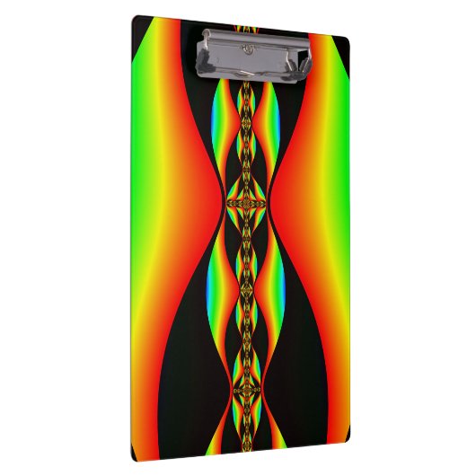 Klemmbrett mit Mandelbrot Fraktal (Rechts)