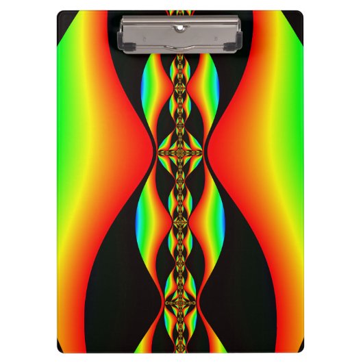 Klemmbrett mit Mandelbrot Fraktal (Vorderseite)