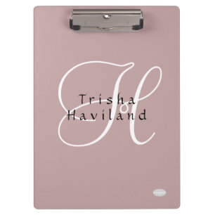Klemmbrett Personalisiert - HAMbyWG Mauve Rosa