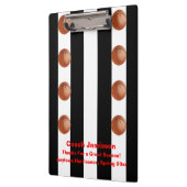 Klemmbrett-Schwarzweiss-Streifen, Klemmbrett (Links)