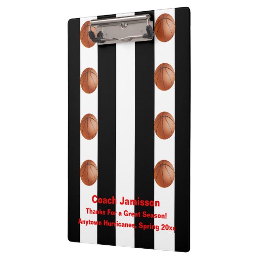 Klemmbrett-Schwarzweiss-Streifen, Klemmbrett (Links)