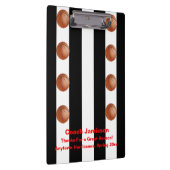 Klemmbrett-Schwarzweiss-Streifen, Klemmbrett (Rechts)