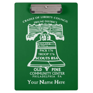 Klemmbrett - Waldgrün (personalisiert)