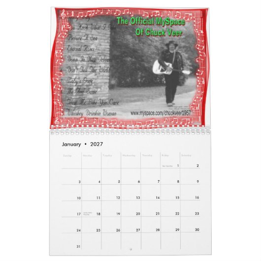 Klemme drehen Calander 2008 Kalender (Jan 2027)
