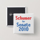 Klemme Schumer für Stern-Entwurf des Senats-2010 Button (Vorne & Hinten)