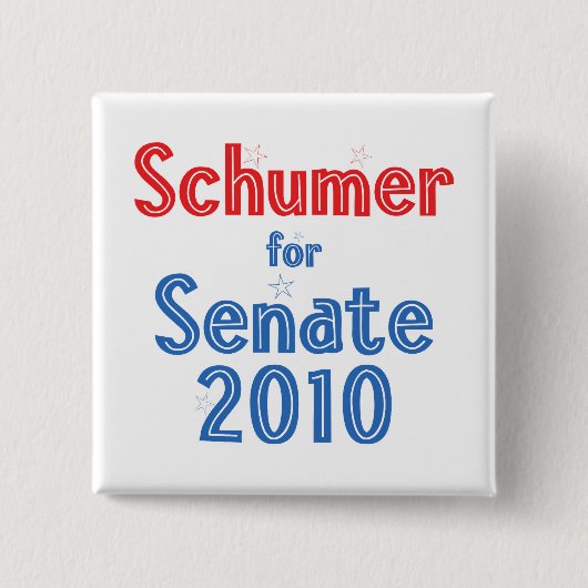 Klemme Schumer für Stern-Entwurf des Senats-2010 Button (Vorderseite)