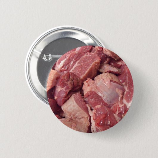 Klemmen-Fleisch-Metzger knöpft Sammlung Button (Vorne & Hinten)