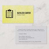 Klemmplatte | Coach Visitenkarte (Vorne/Hinten)