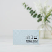 Klemmplatte | Telefon | Laptop Visitenkarte (Stehend Vorderseite)