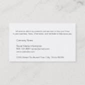 Klemmplatte | Telefon | Laptop Visitenkarte (Rückseite)