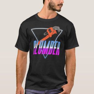 Klempner 80er 90s Retro Vintag Plumber 80er T-Shirt