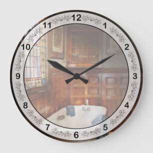Klempner - Badzeit Große Wanduhr