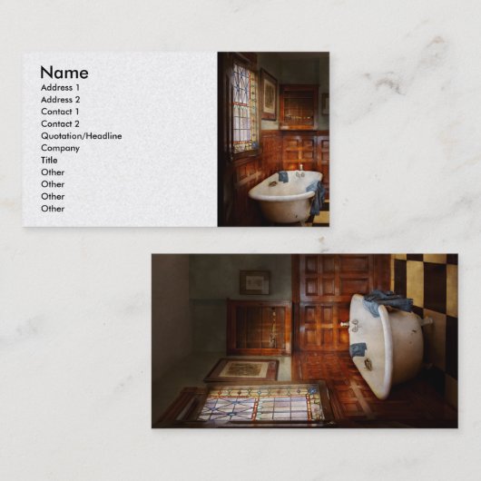 Klempner - Badzeit Visitenkarte (Vorne/Hinten)