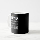 Klempner Beruf meine eigenen Absätze Kaffeetasse (Vorderseite Links)