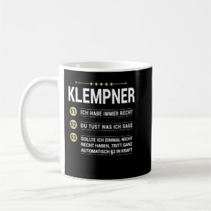 Klempner Beruf meine eigenen Absätze Kaffeetasse