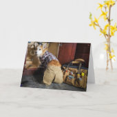 Klempner Corgi Leerkarte Karte (Gelbe Blume)