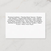 Klempner-Crew Visitenkarte (Rückseite)