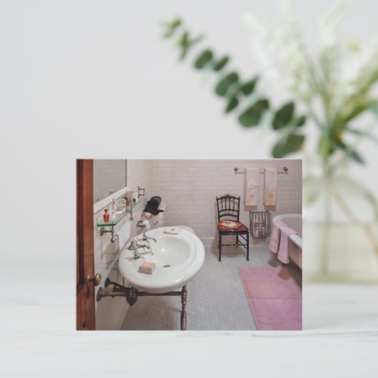 Klempner - Das Badezimmer Postkarte (Stehend Vorderseite)