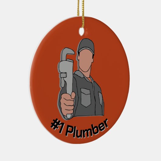 Klempner Design Keramik Ornament (Rechts)