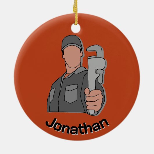 Klempner Design Keramik Ornament (Hinten)