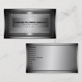 Klempner, die Dienstleistungsunternehmen-Karte Visitenkarte (Vorne/Hinten)