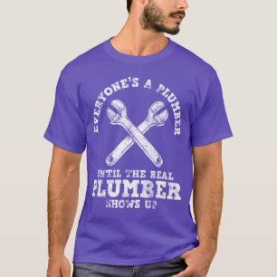Klempner Echter Klempner lustig T-Shirt