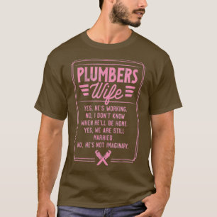 Klempner Ehefrau Funny Geschenk T Funny Zitat T-Shirt