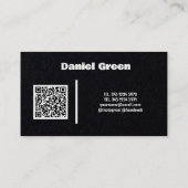 Klempner Electrical & Carpenter QR Premium Visitenkarte (Rückseite)