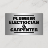 🛠️ Klempner Elektro- und Tischlerbetrieb Visitenkarte (Vorderseite)