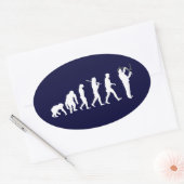 Klempner-Evolution-Klempner-Rohrleitung Ovaler Aufkleber (Umschlag)