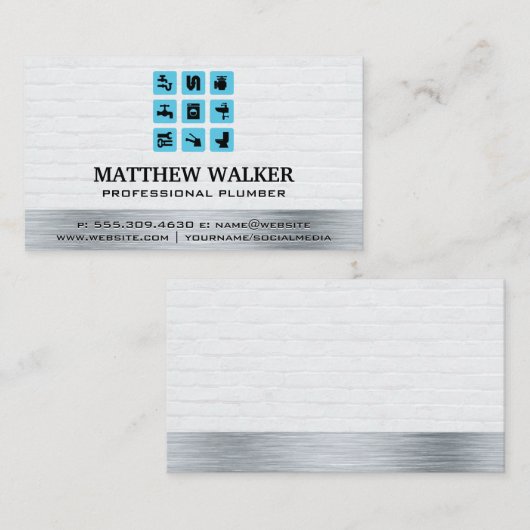 Klempner | Facharbeiter Visitenkarte (Vorne/Hinten)