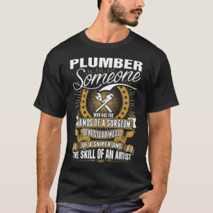 Klempner-Fähigkeit eines Künstler-T-Shirts T-Shirt