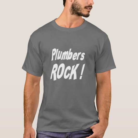 Klempner-Felsen! T - Shirt (Vorderseite)