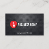 Klempner für das schwarze Metall Visitenkarte (Vorderseite)