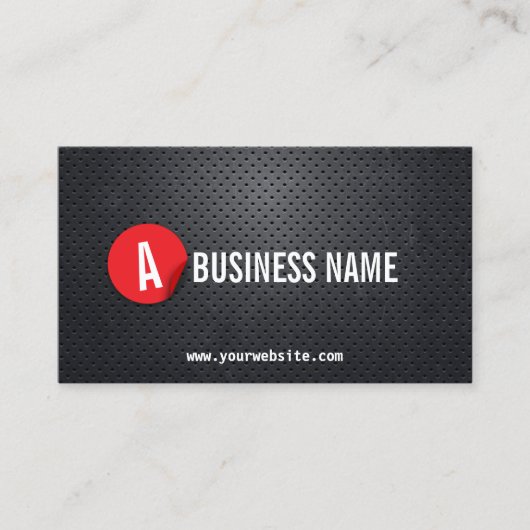 Klempner für das schwarze Metall Visitenkarte (Vorderseite)