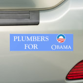 KLEMPNER FÜR OBAMA AUTOAUFKLEBER (Auf Auto)